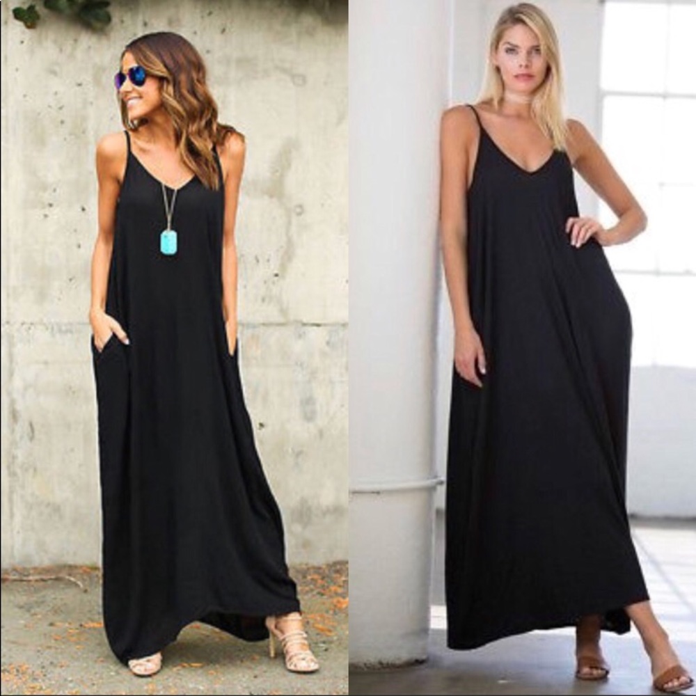 NWT- Strappy Maxi Dress